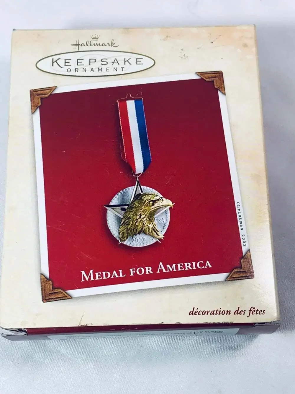 American Medal For America Eagle Hallmark Ornament 2002